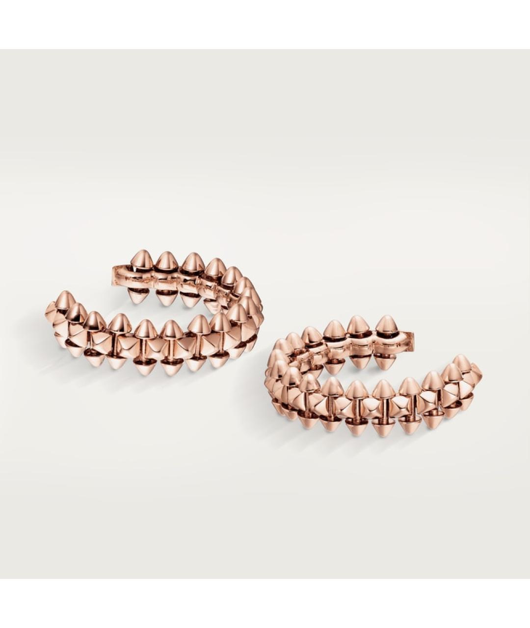 CARTIER Золотые серьги из розового золота, фото 3