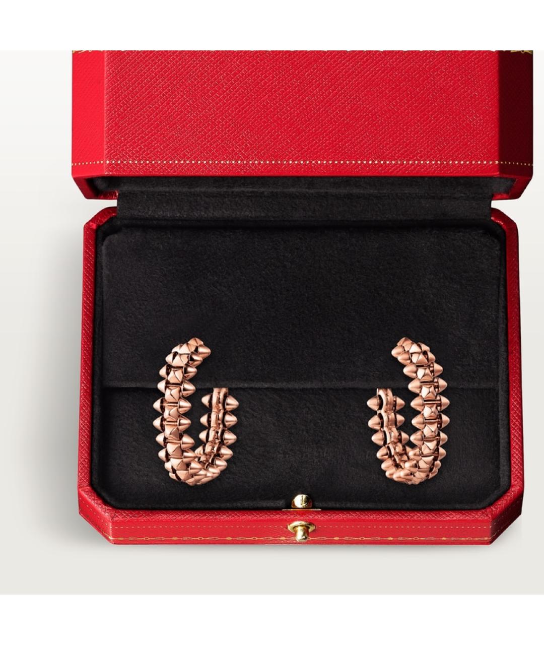 CARTIER Золотые серьги из розового золота, фото 5