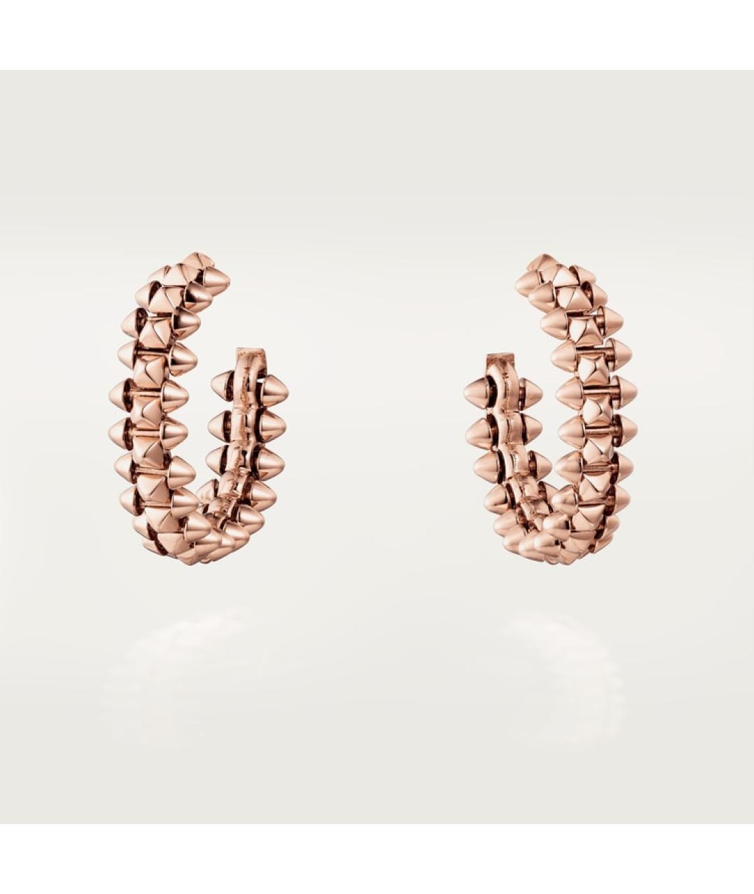 CARTIER Золотые серьги из розового золота, фото 7