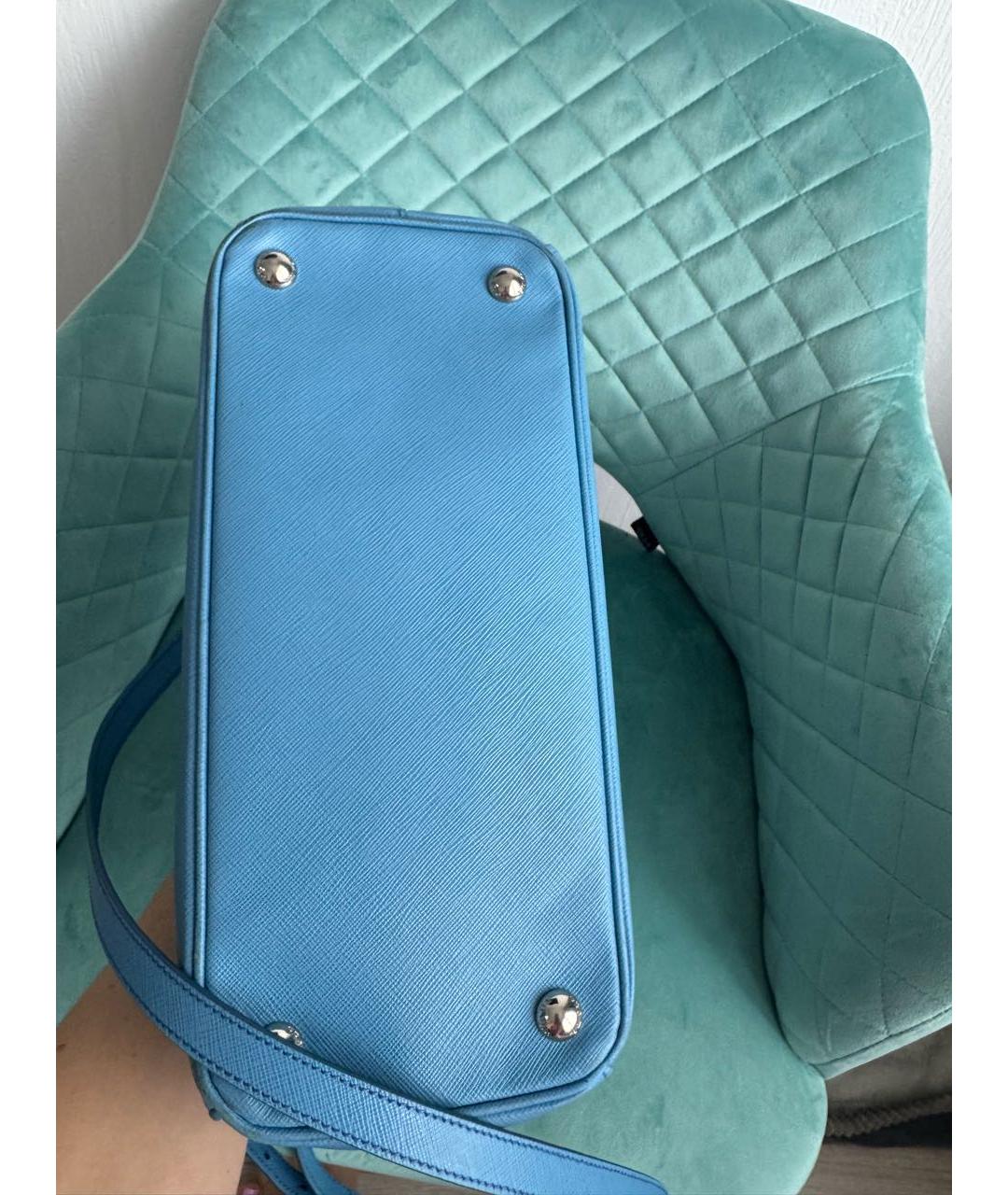 PRADA Голубая кожаная сумка через плечо, фото 2