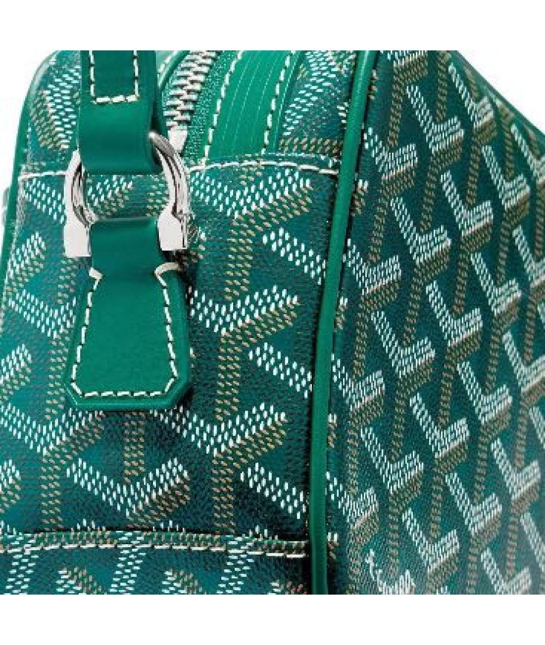GOYARD Зеленая кожаная сумка через плечо, фото 4