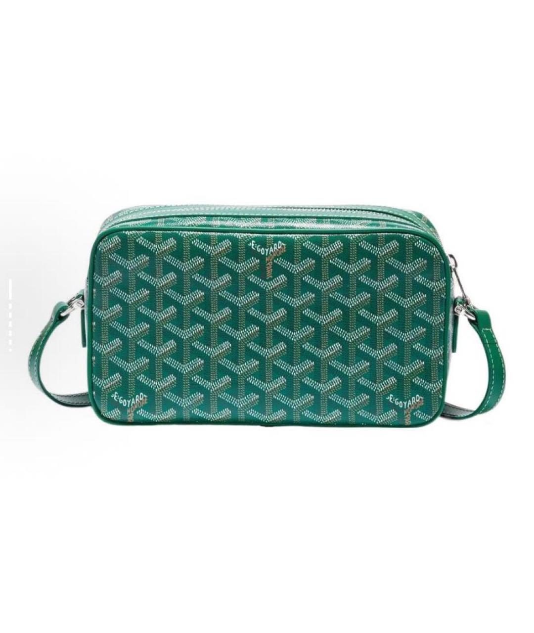GOYARD Зеленая кожаная сумка через плечо, фото 3