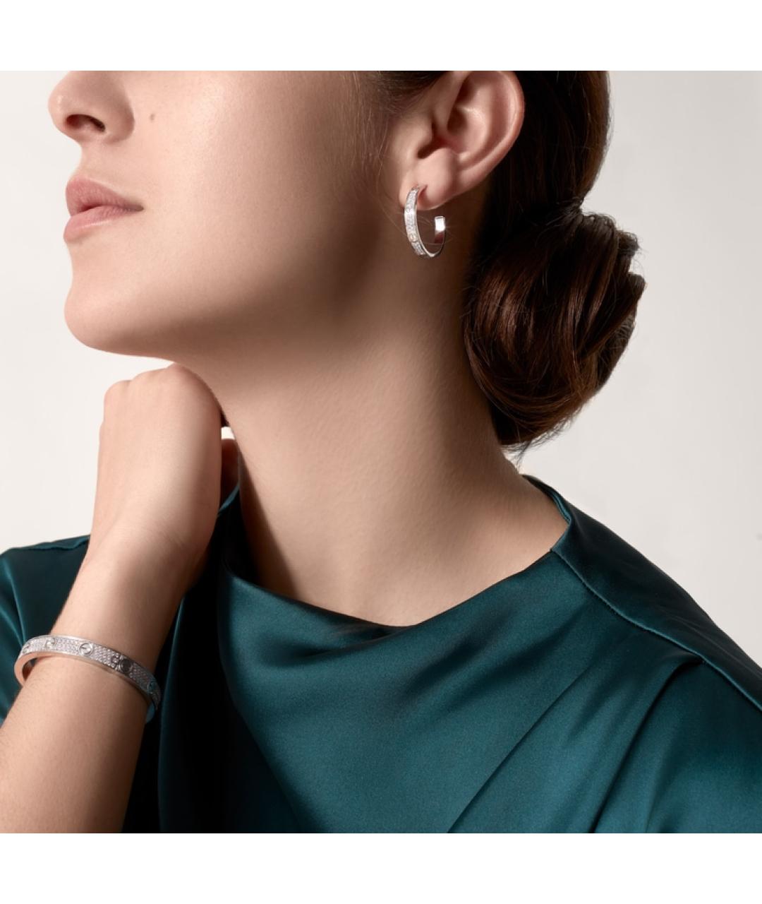 CARTIER Серьги из белого золота, фото 6