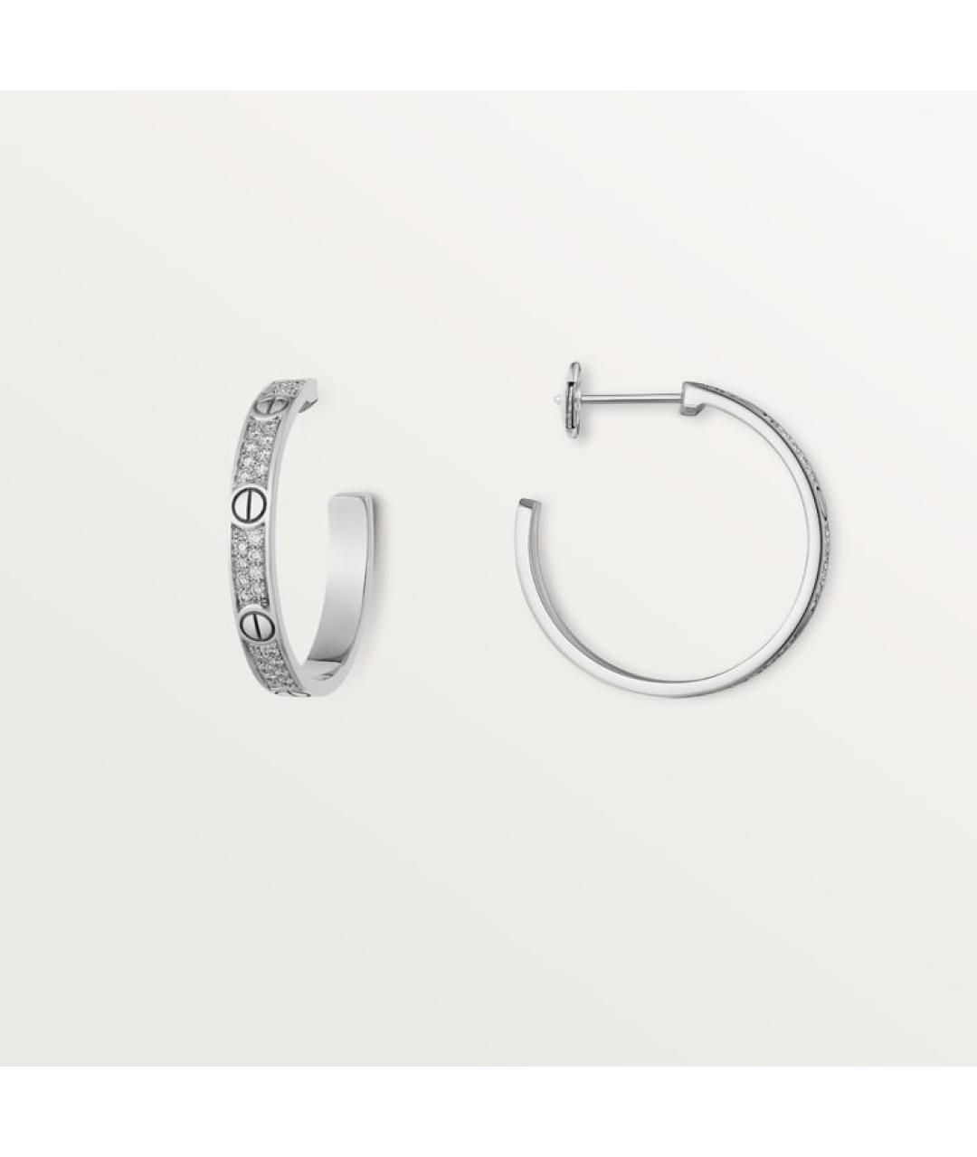 CARTIER Серьги из белого золота, фото 3