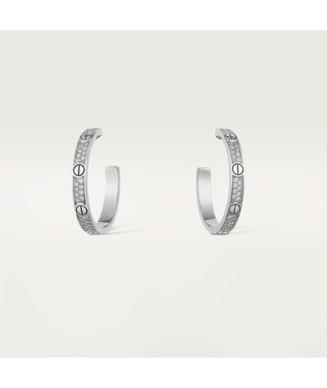 CARTIER Серьги из белого золота, фото 8