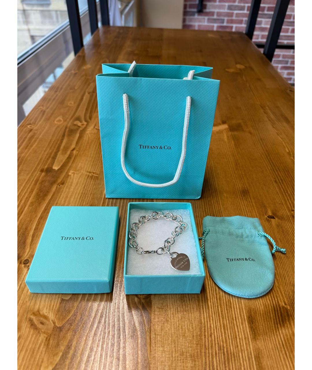 TIFFANY&CO Серебрянный серебряный браслет, фото 3