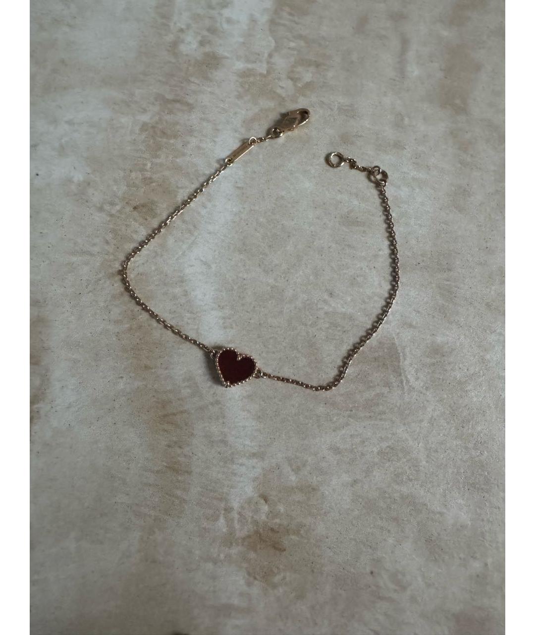 VAN CLEEF & ARPELS Бордовый браслет из розового золота, фото 8