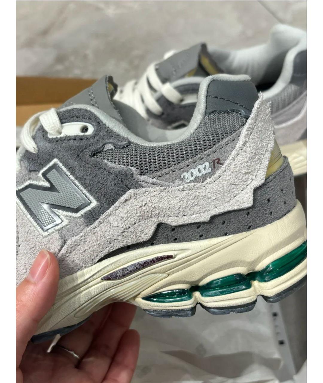 NEW BALANCE Серые замшевые низкие кроссовки / кеды, фото 4