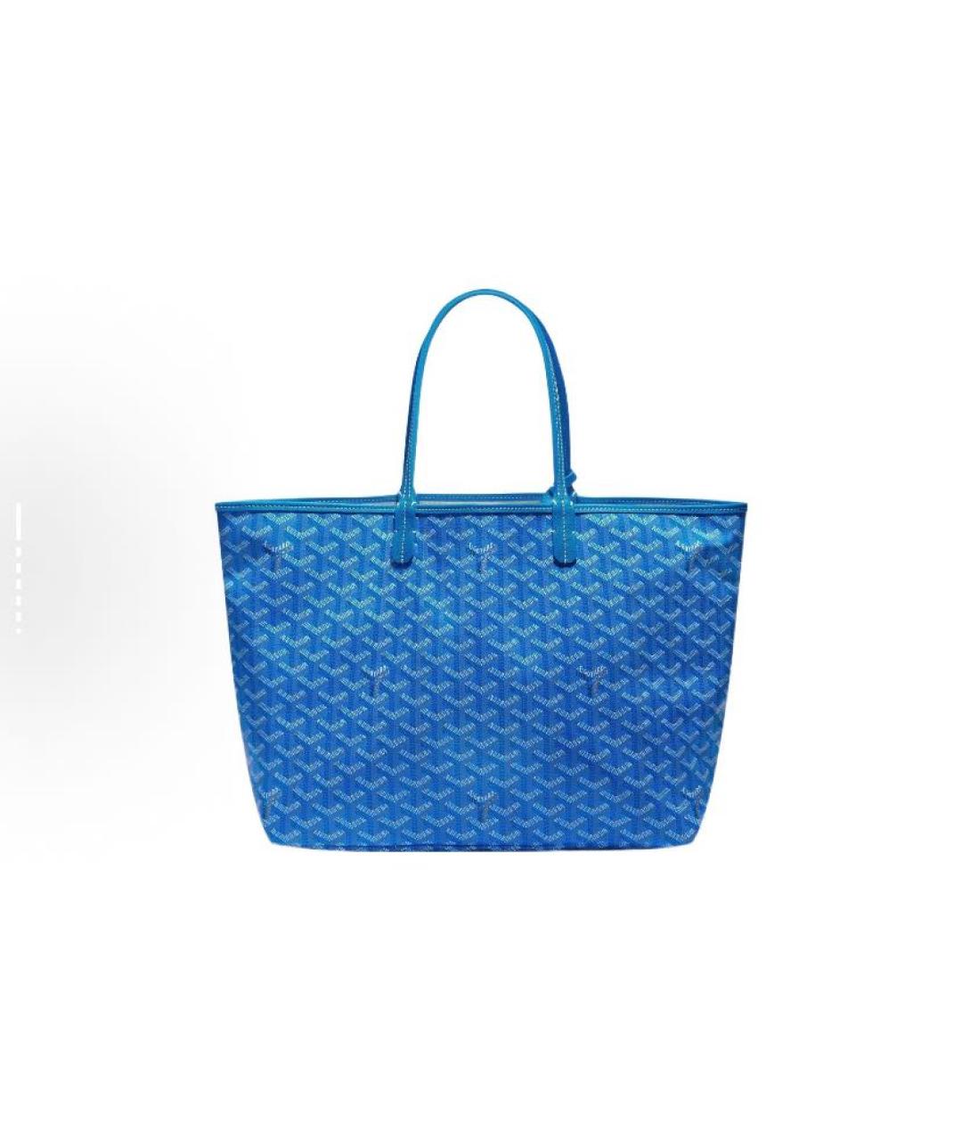 GOYARD Синяя кожаная сумка тоут, фото 2