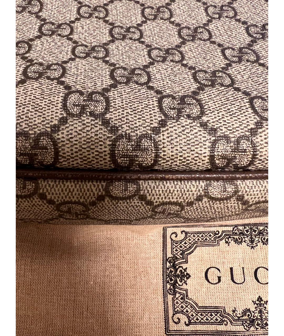 GUCCI Бежевая сумка с короткими ручками, фото 7