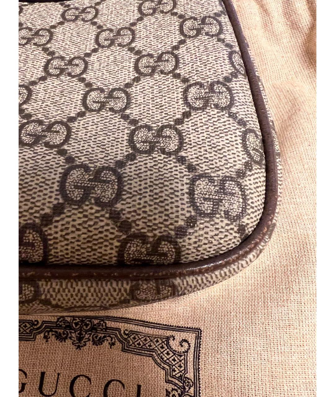 GUCCI Бежевая сумка с короткими ручками, фото 8