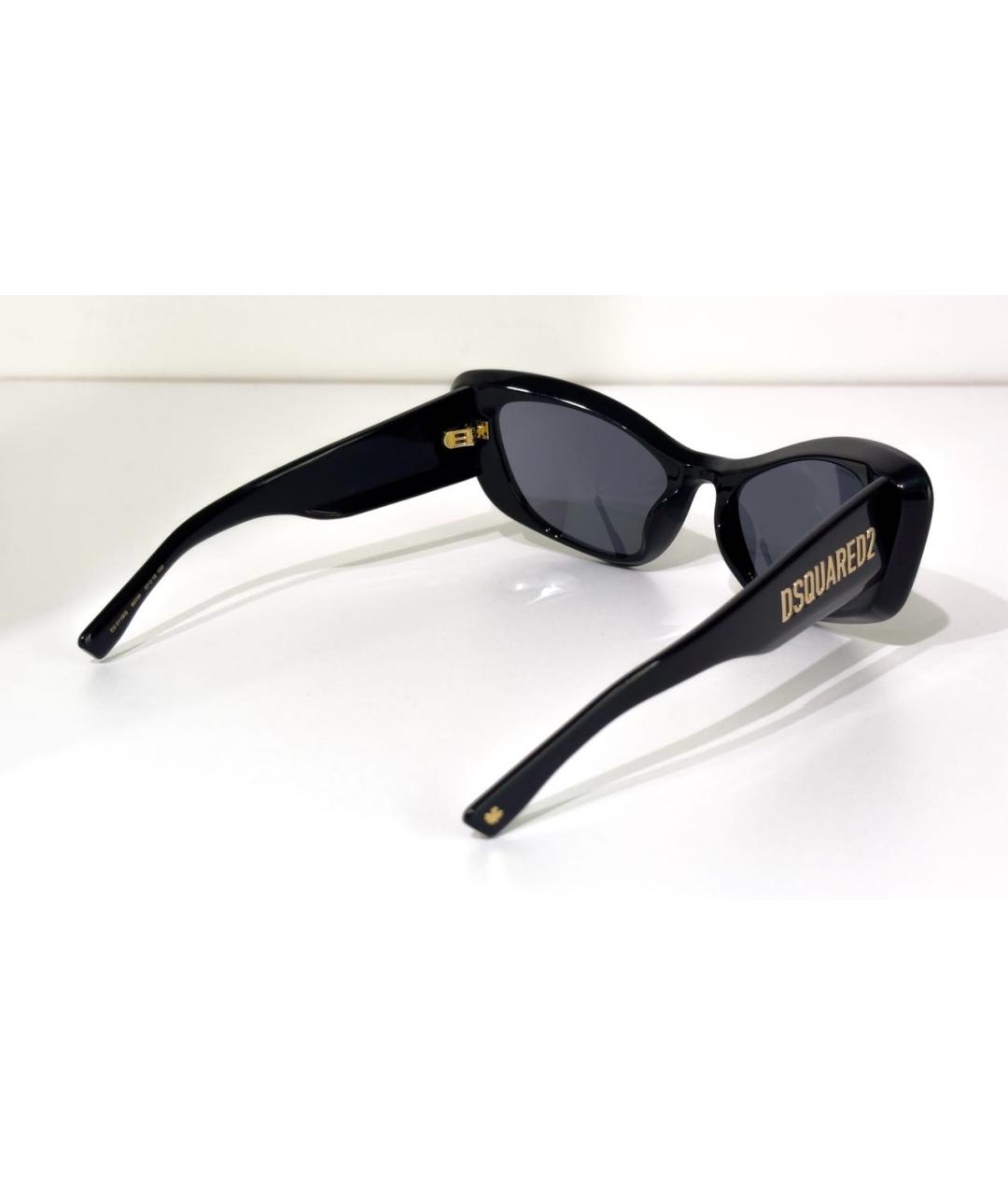 DSQUARED2 Черные пластиковые солнцезащитные очки, фото 4