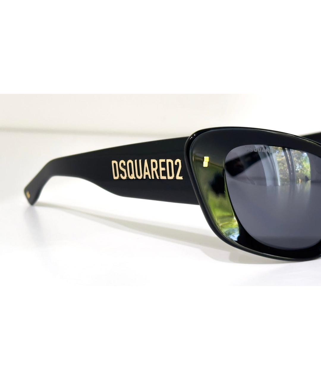 DSQUARED2 Черные пластиковые солнцезащитные очки, фото 3