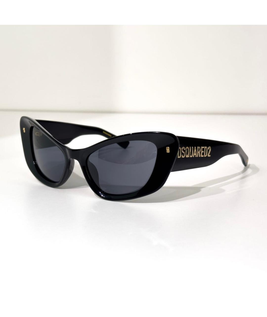 DSQUARED2 Черные пластиковые солнцезащитные очки, фото 8