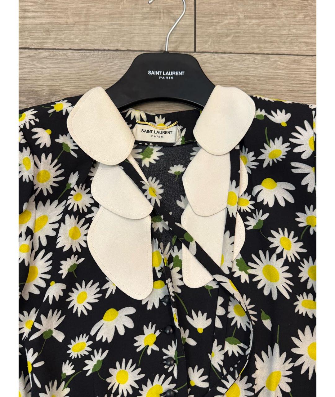 SAINT LAURENT Мульти вискозное повседневное платье, фото 4