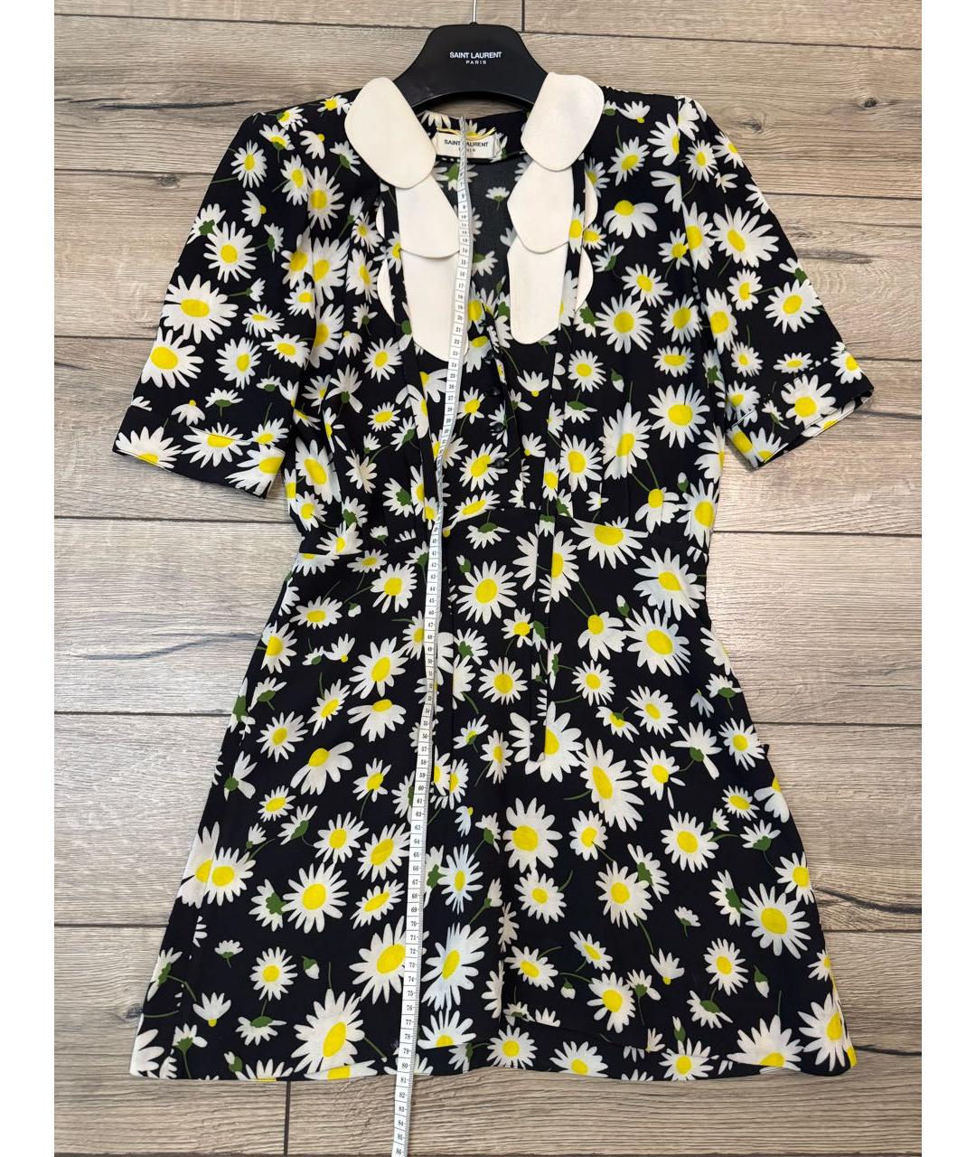 SAINT LAURENT Мульти вискозное повседневное платье, фото 7