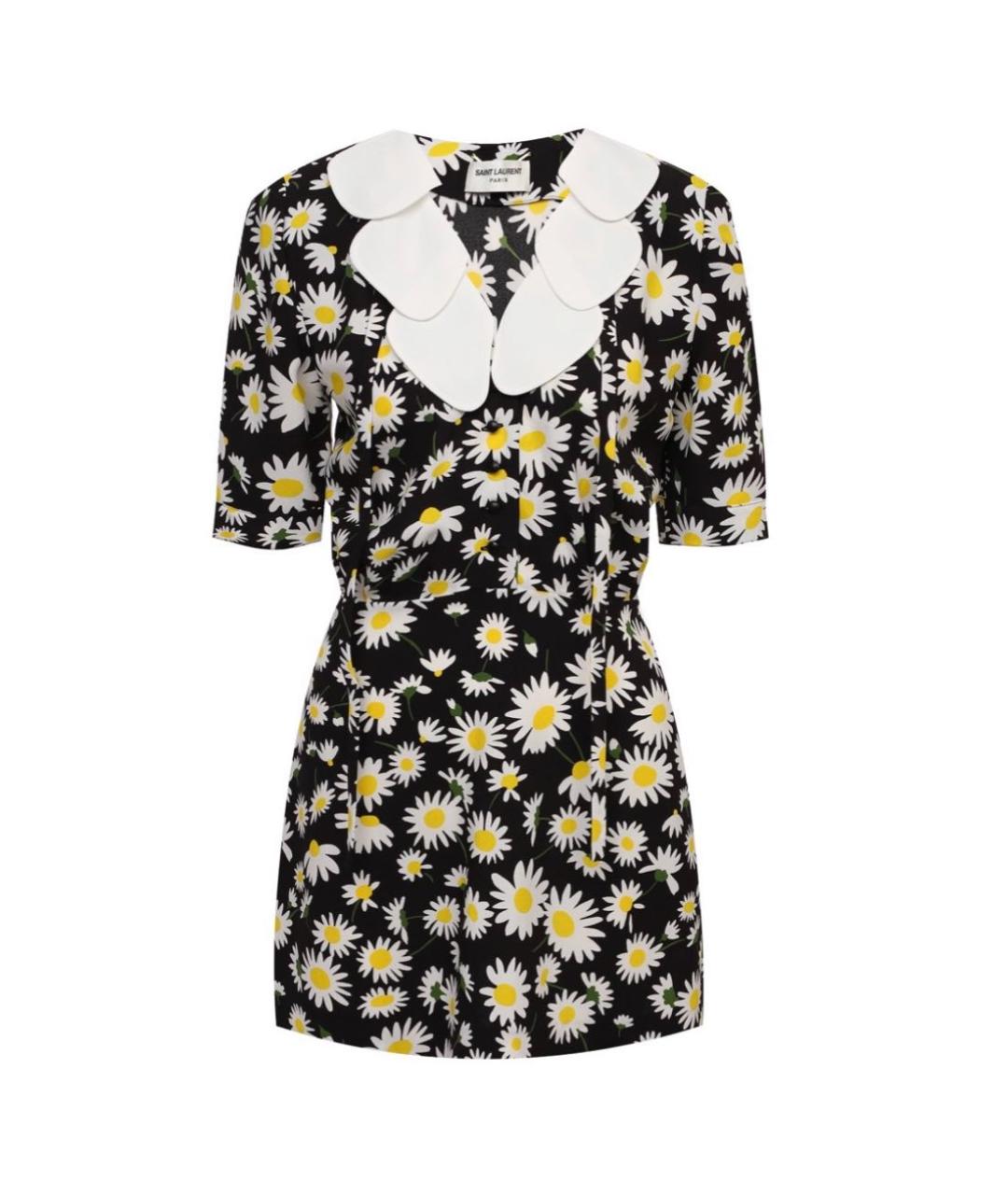 SAINT LAURENT Мульти вискозное повседневное платье, фото 1