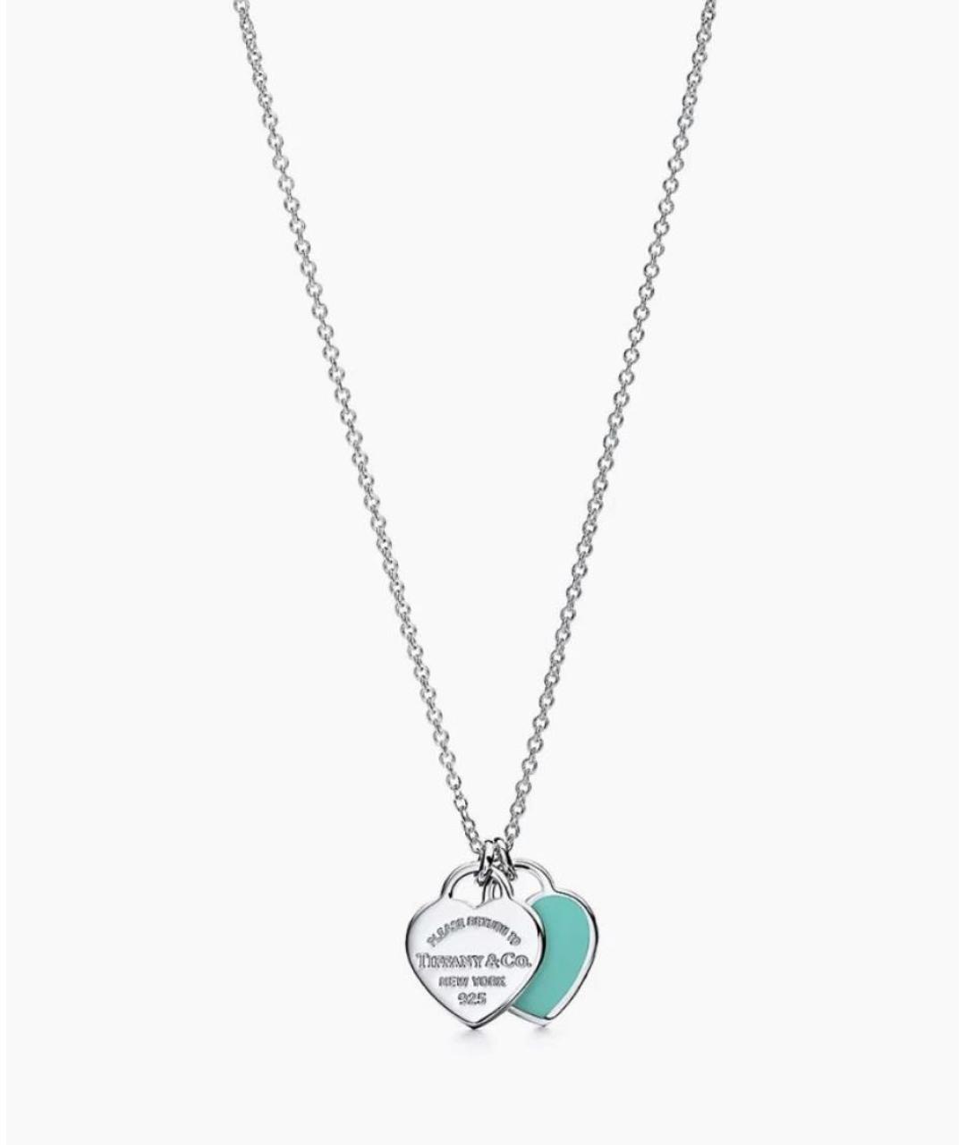 TIFFANY&CO Бирюзовая серебряная подвеска, фото 5