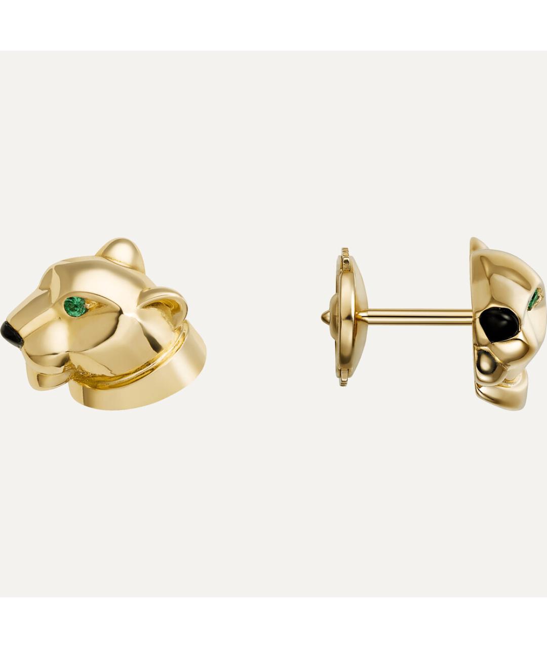 CARTIER Золотые серьги из желтого золота, фото 2