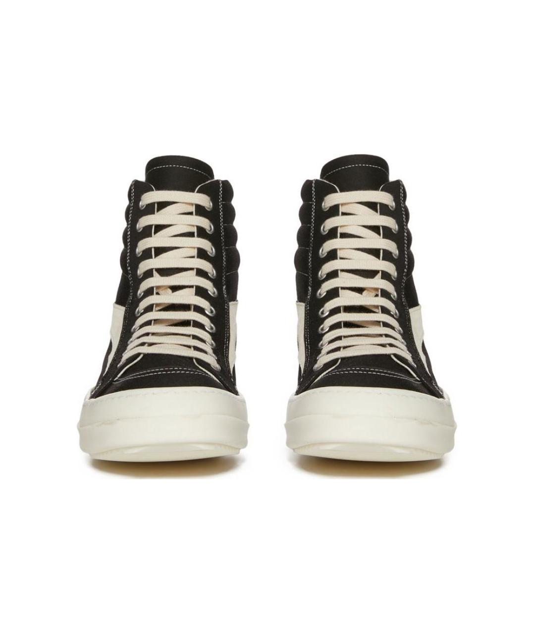 RICK OWENS DRKSHDW Черные высокие кроссовки / кеды, фото 3