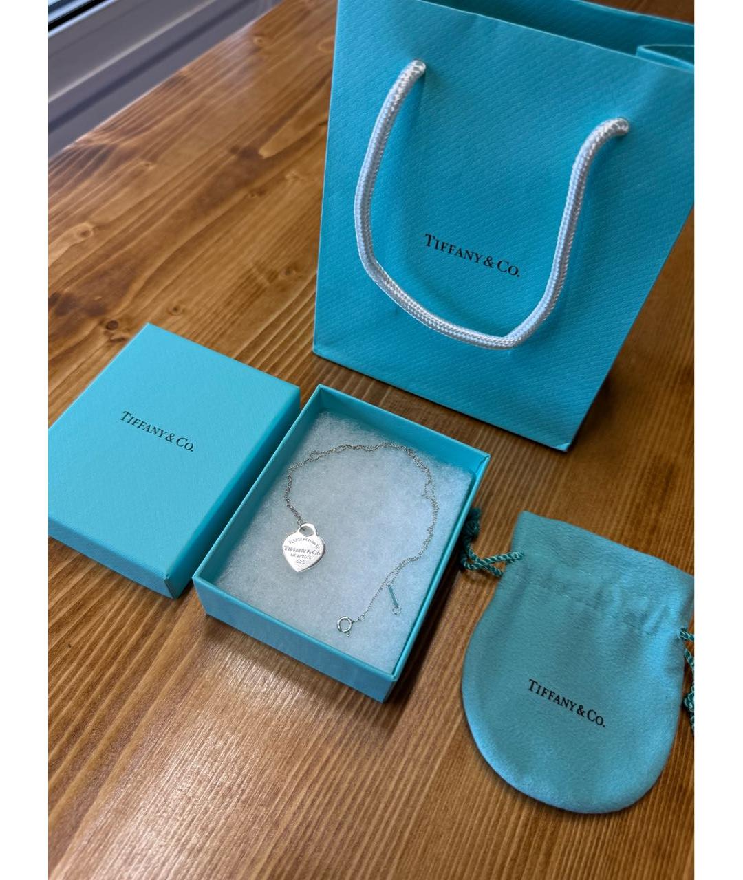 TIFFANY&CO Серебряная серебряная подвеска, фото 3