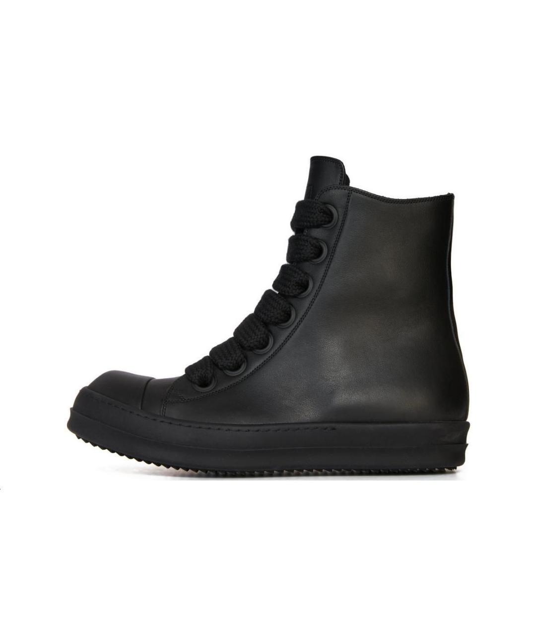 RICK OWENS Черные кеды, фото 5