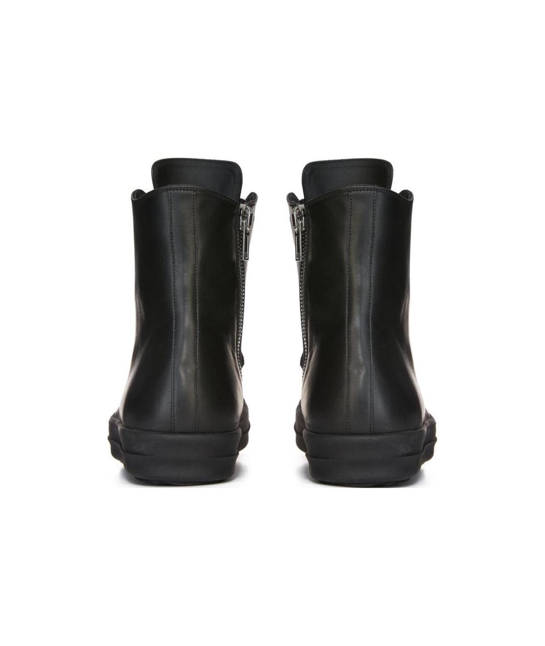 RICK OWENS Черные кеды, фото 4