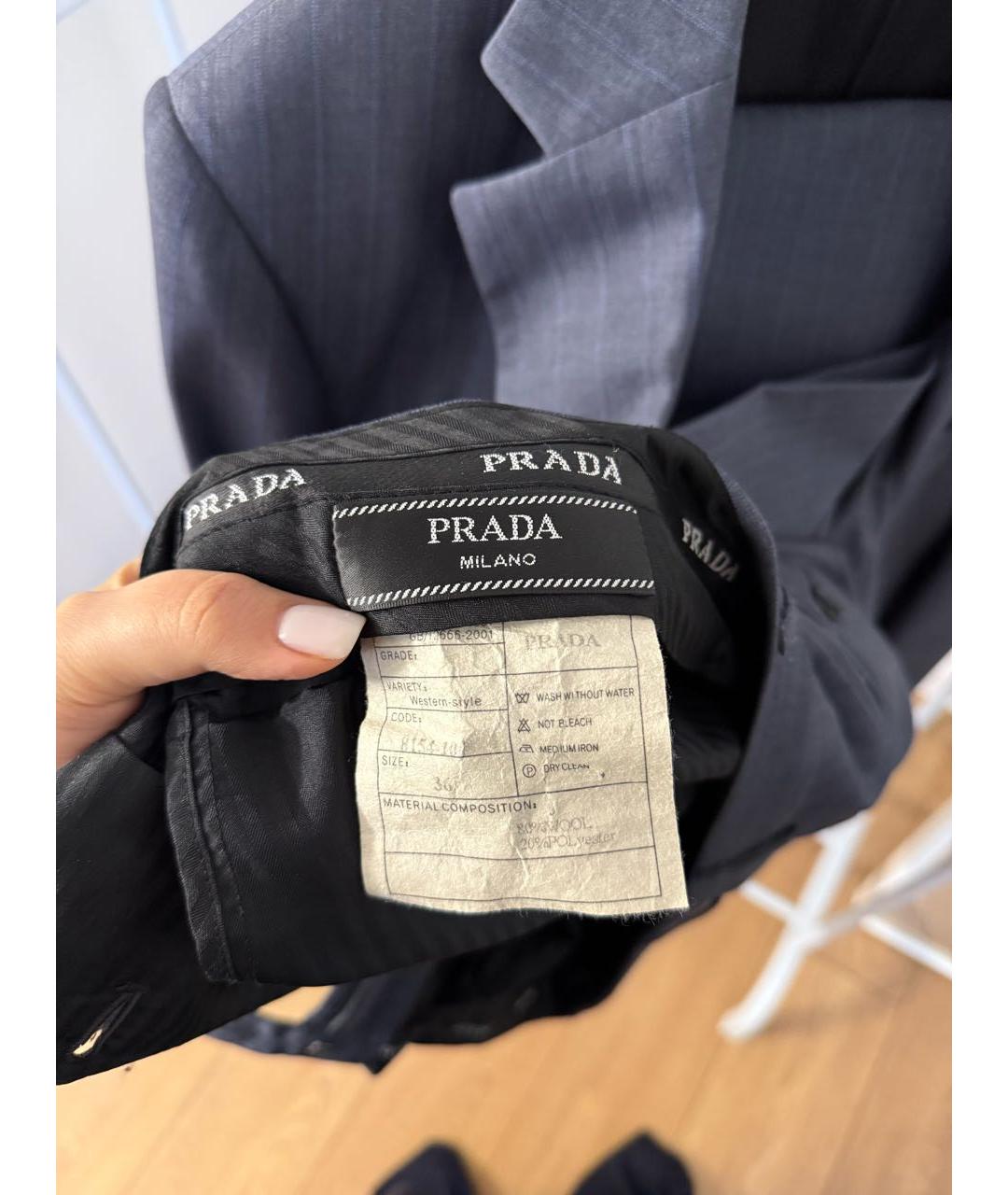 PRADA Серый повседневный костюм, фото 6