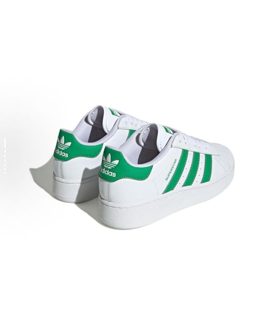 ADIDAS Белые кожаные низкие кроссовки / кеды, фото 4