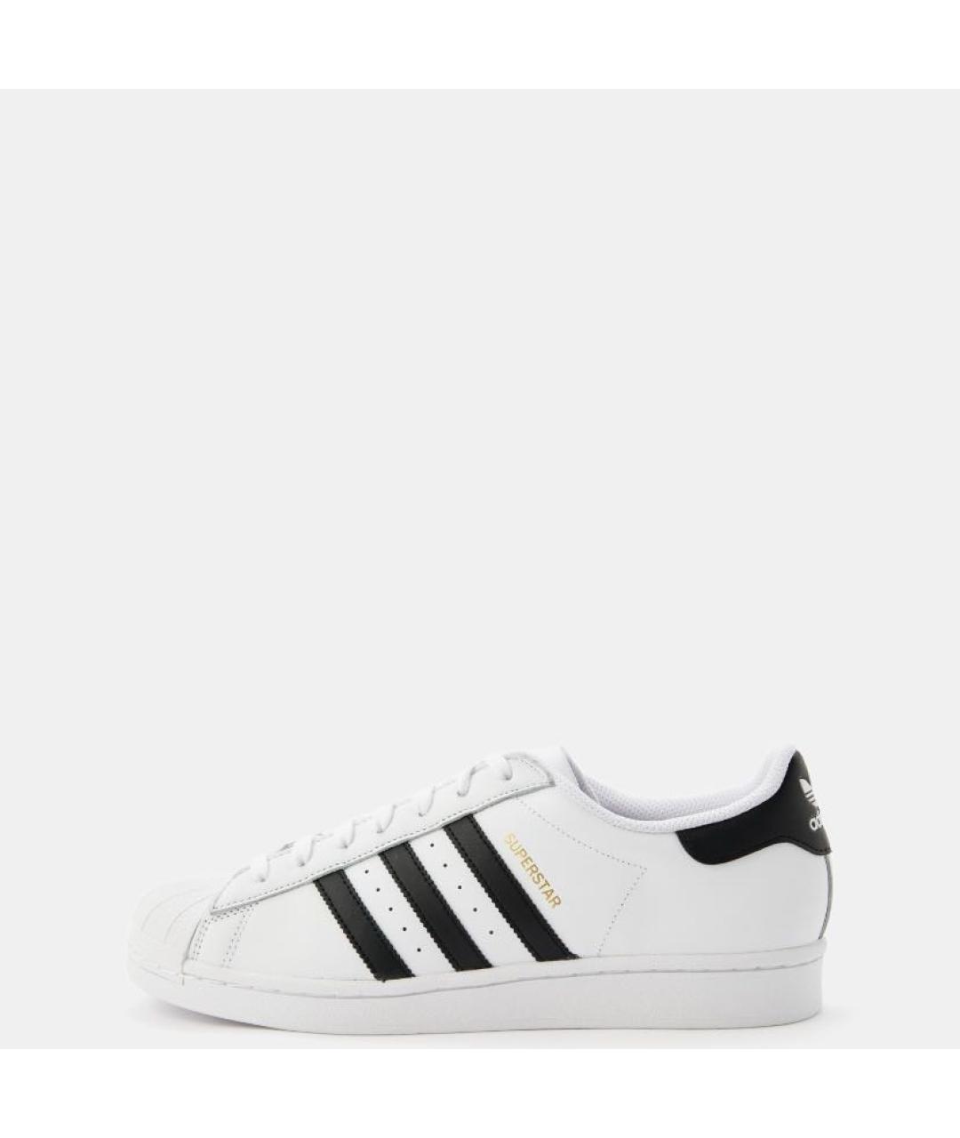 ADIDAS Белые кожаные низкие кроссовки / кеды, фото 2