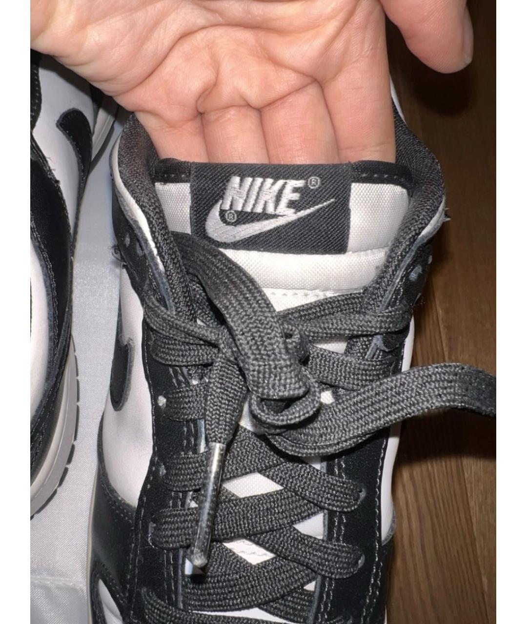 NIKE Черные кожаные кроссовки, фото 7