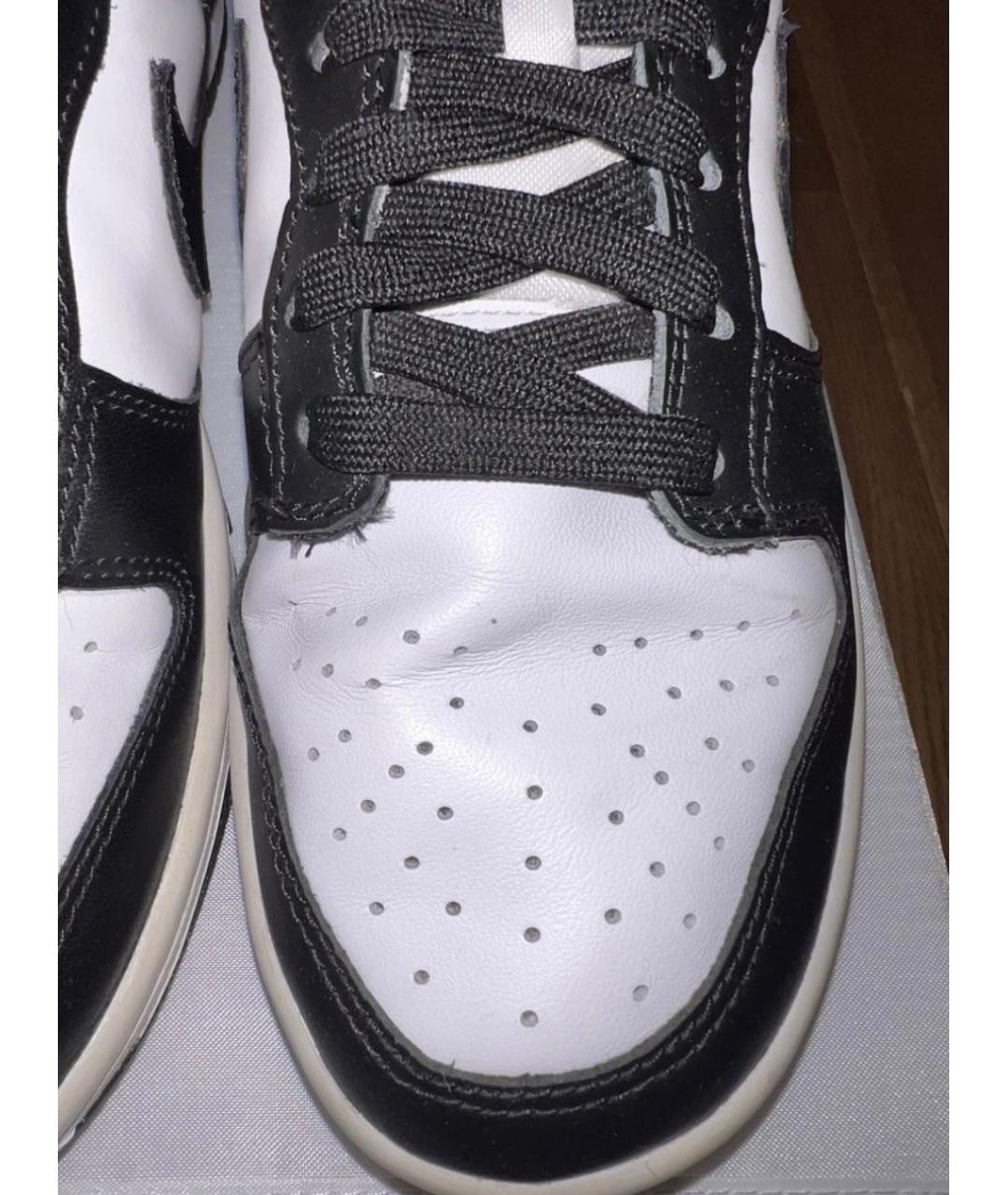 NIKE Черные кожаные кроссовки, фото 6
