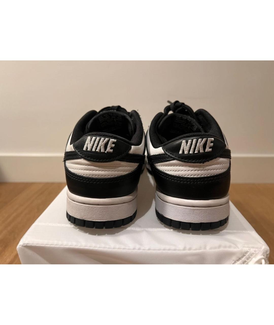 NIKE Черные кожаные кроссовки, фото 4