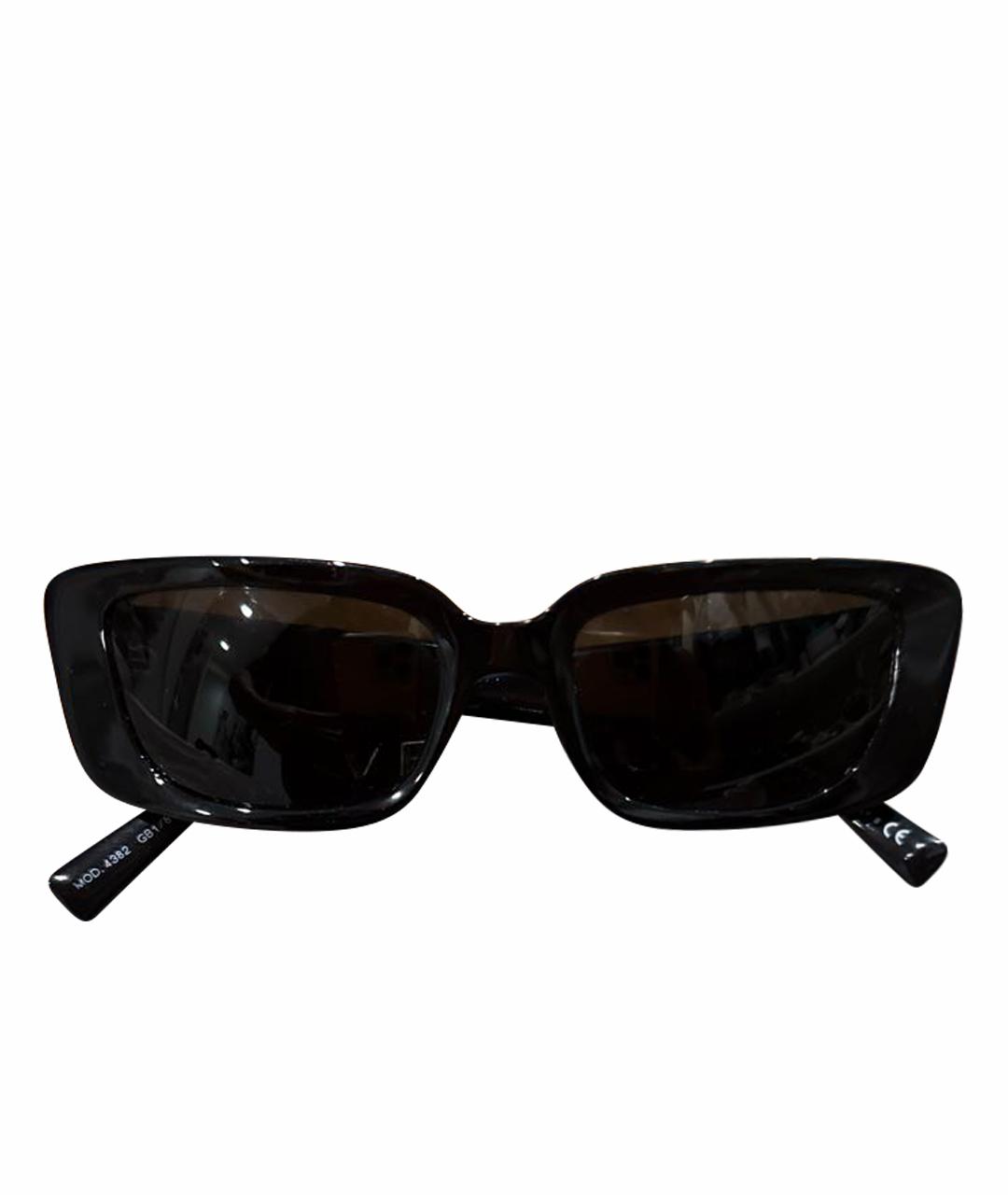 VERSACE Черные пластиковые солнцезащитные очки, фото 1