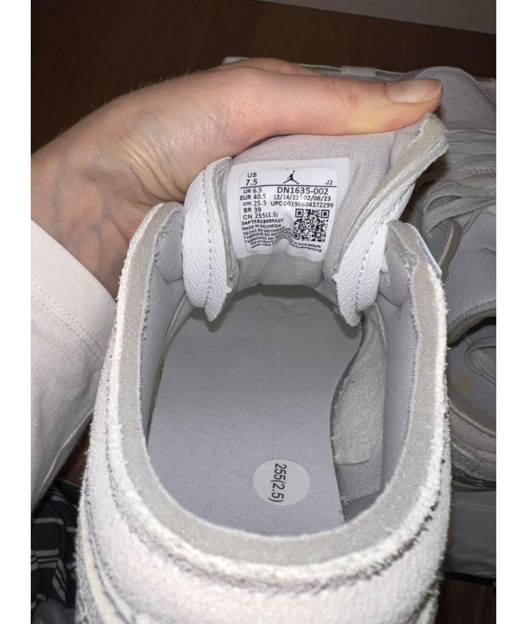 NIKE Бежевые кожаные кроссовки, фото 3