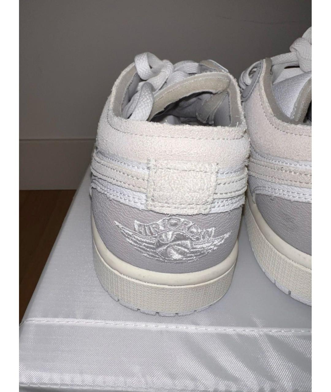 NIKE Бежевые кожаные кроссовки, фото 6