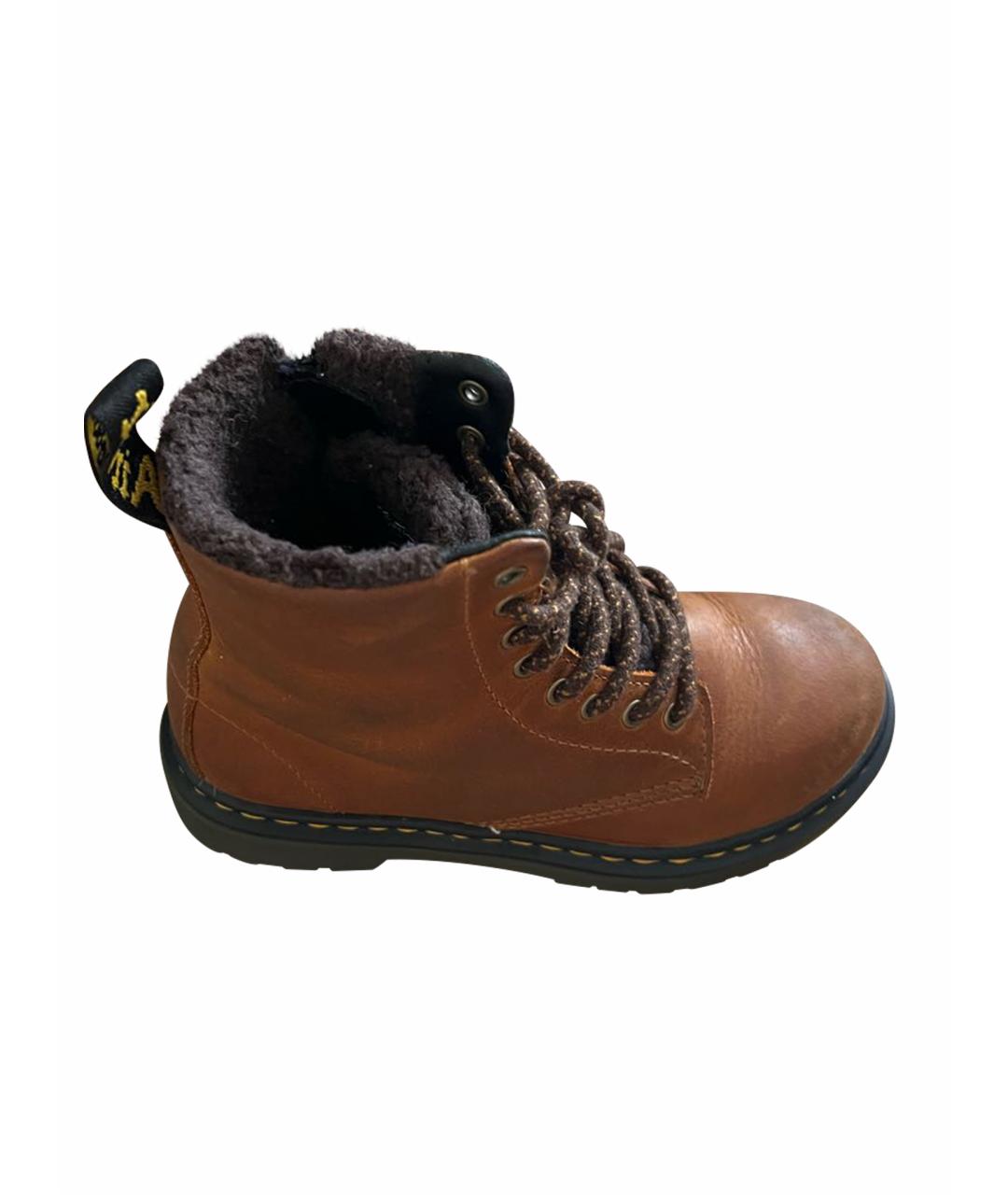 DR. MARTENS Коричневые кожаные ботинки, фото 1