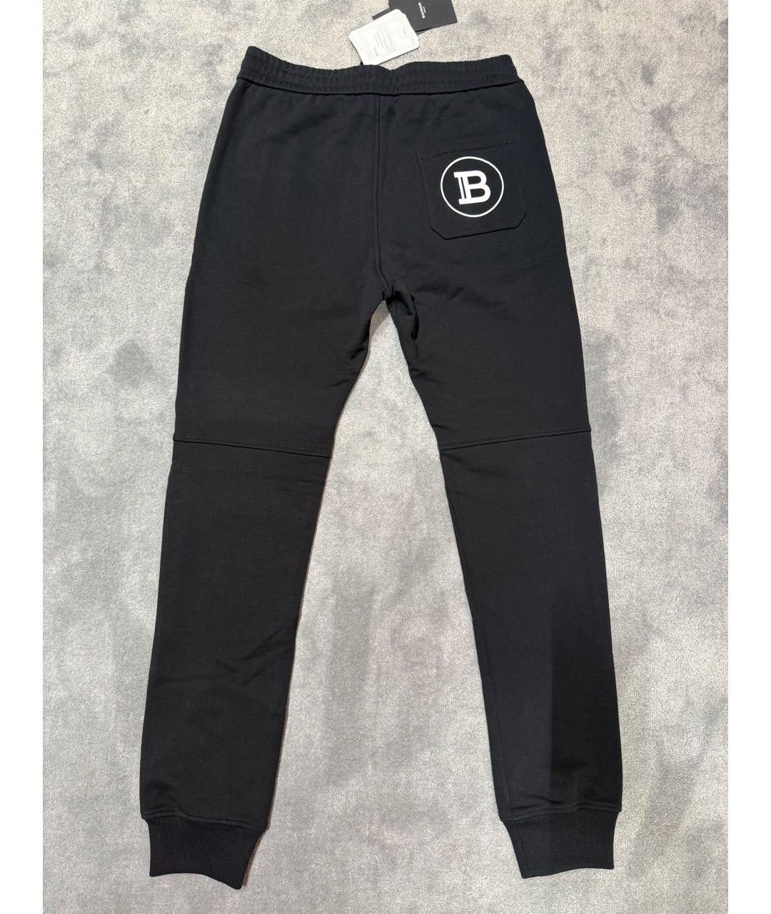 BALMAIN Черные хлопковые повседневные брюки, фото 2
