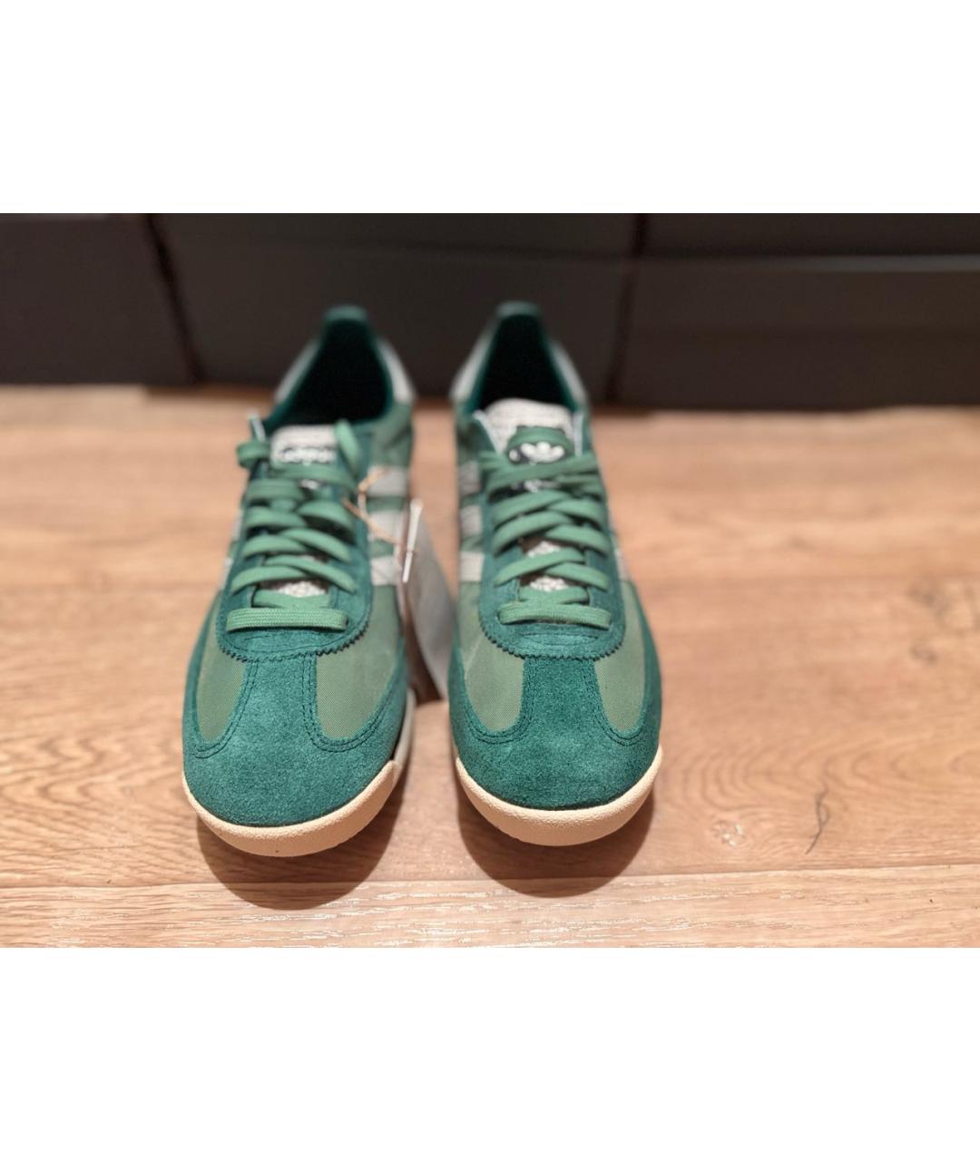 ADIDAS Зеленые замшевые низкие кроссовки / кеды, фото 2