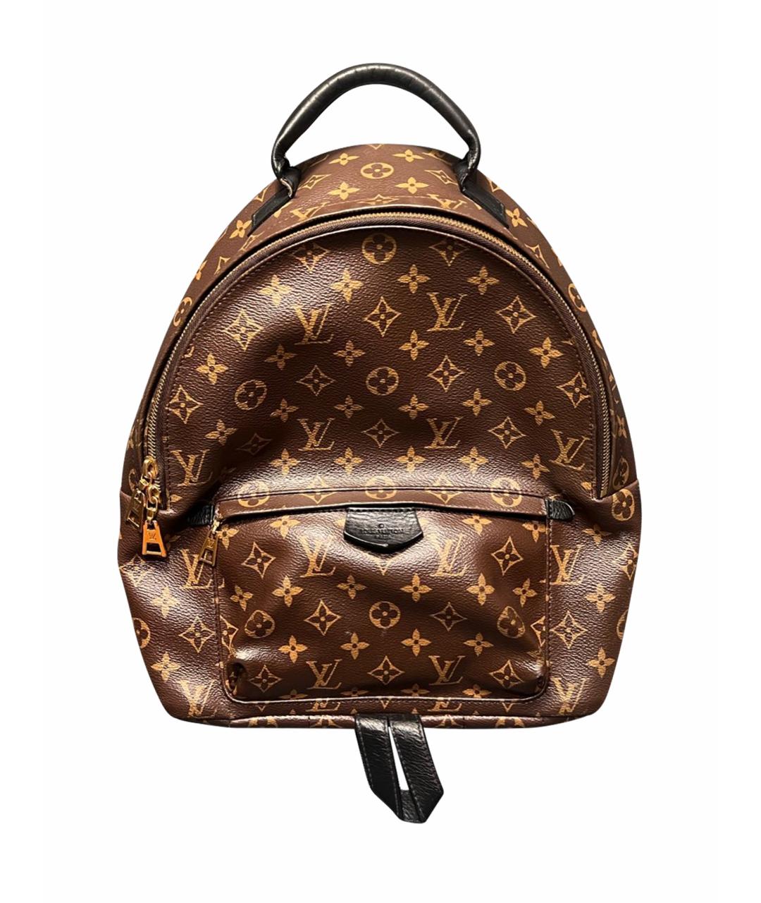 LOUIS VUITTON Коричневый кожаный рюкзак, фото 1