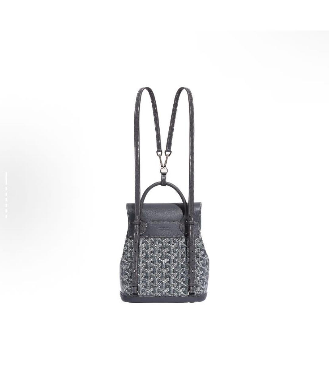 GOYARD Антрацитовый рюкзак, фото 3