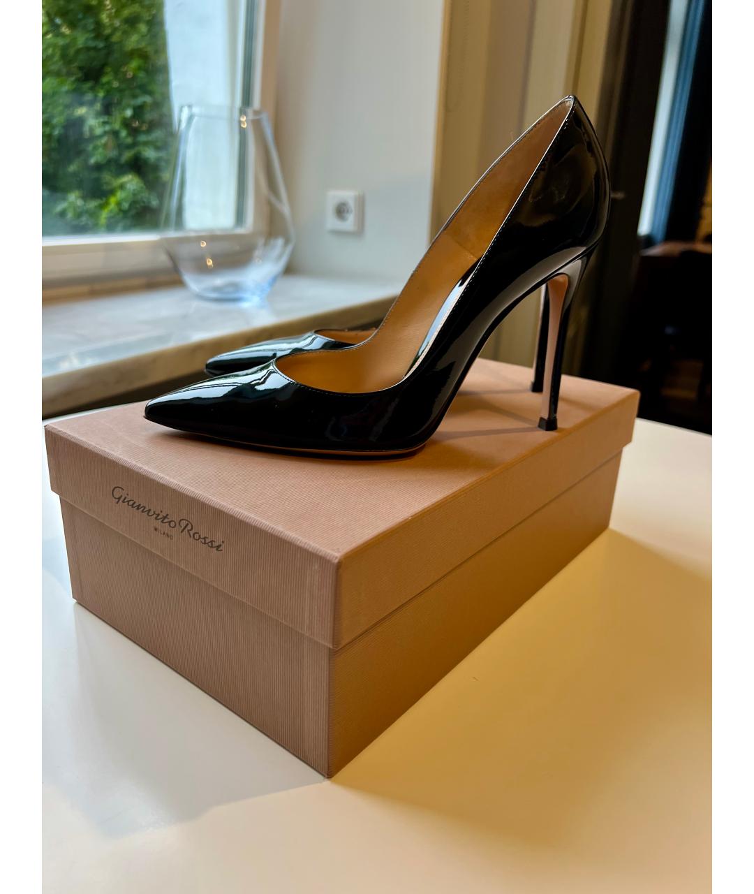 GIANVITO ROSSI Черные туфли из лакированной кожи, фото 7