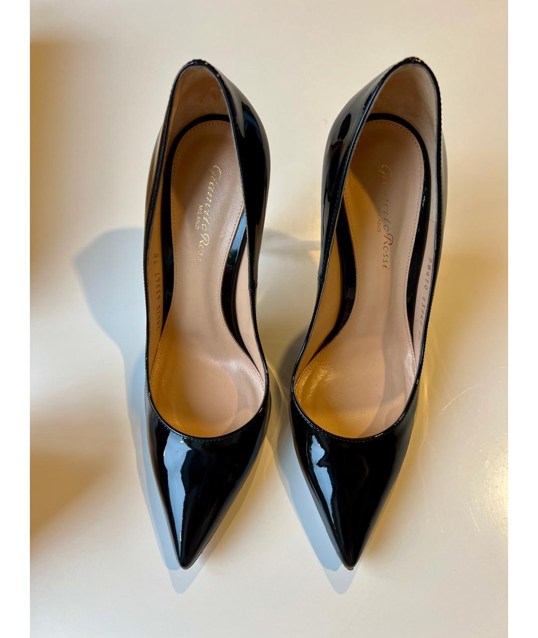 GIANVITO ROSSI Черные туфли из лакированной кожи, фото 3