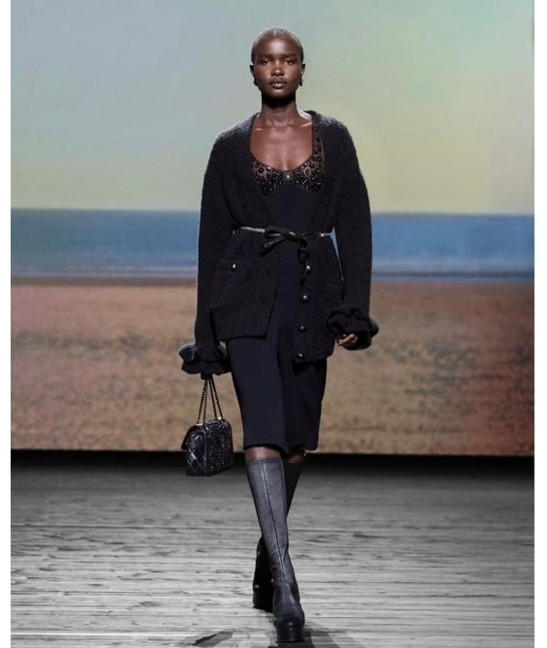 CHANEL Черный комбинезон, фото 5