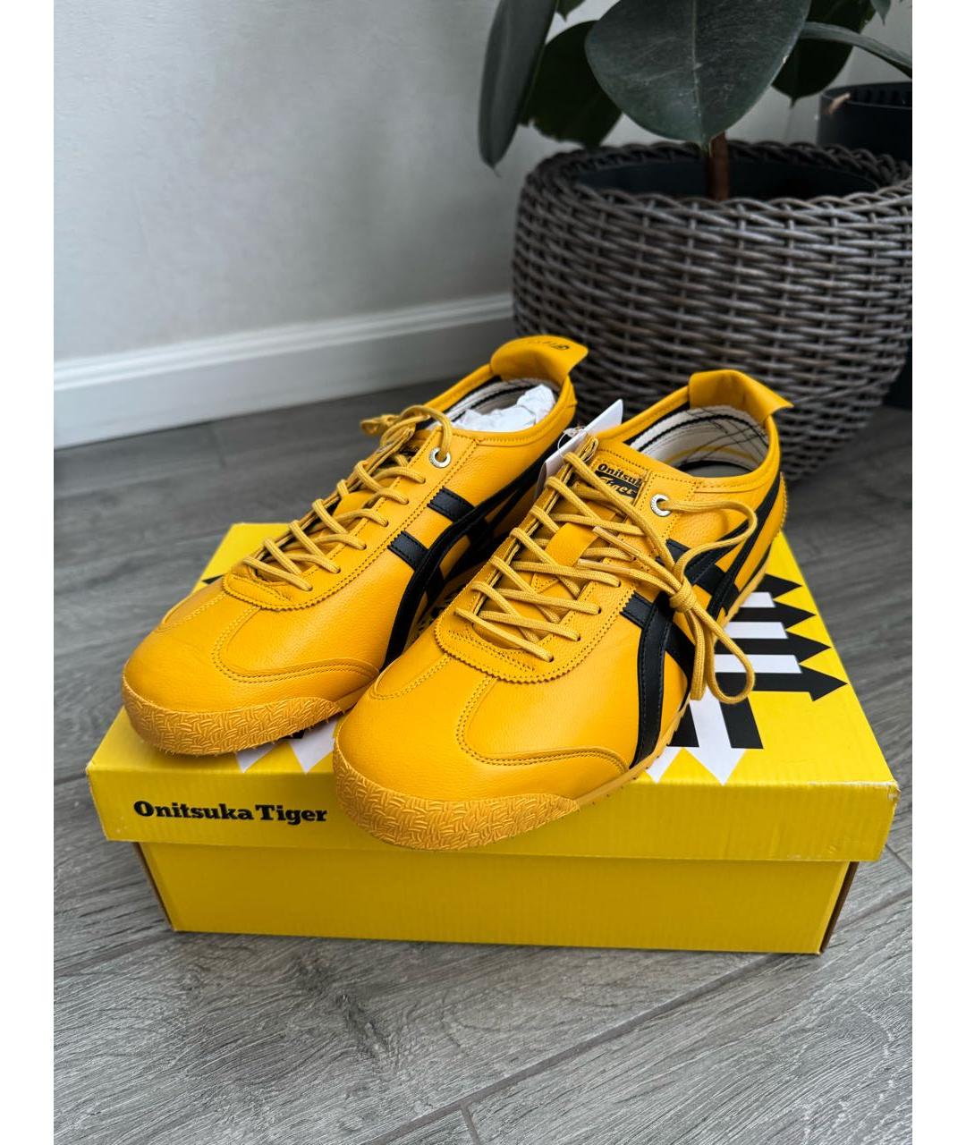 ONITSUKA TIGER Желтые кожаные кроссовки, фото 2