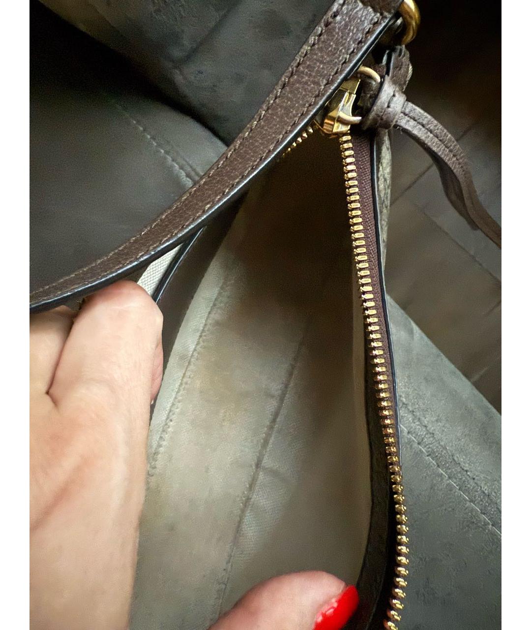GUCCI Коричневая сумка с короткими ручками, фото 3