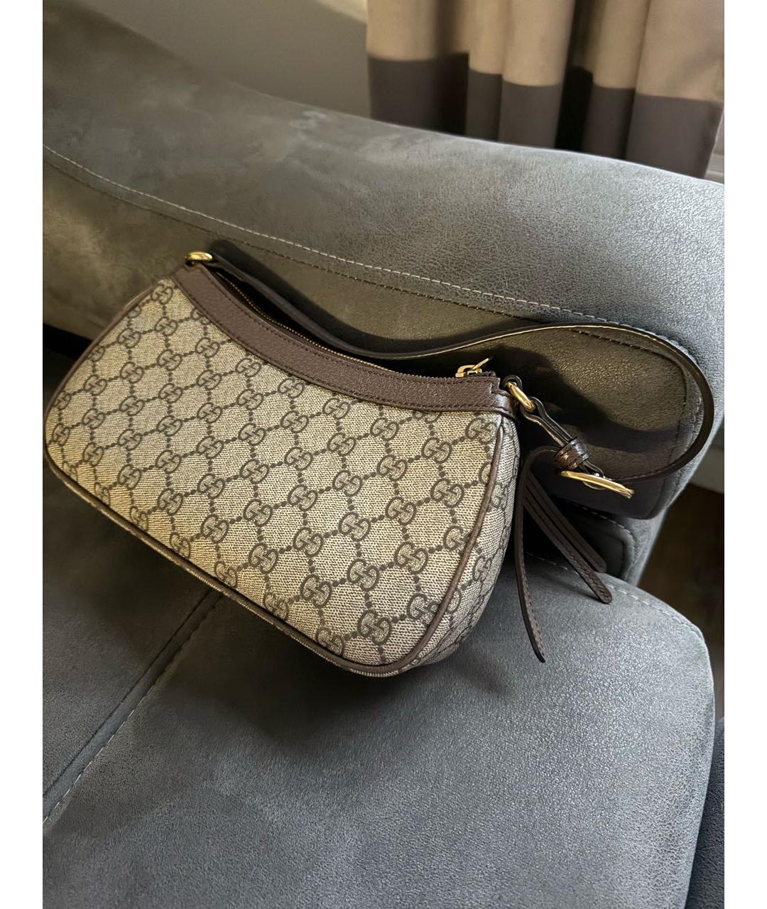 GUCCI Коричневая сумка с короткими ручками, фото 4