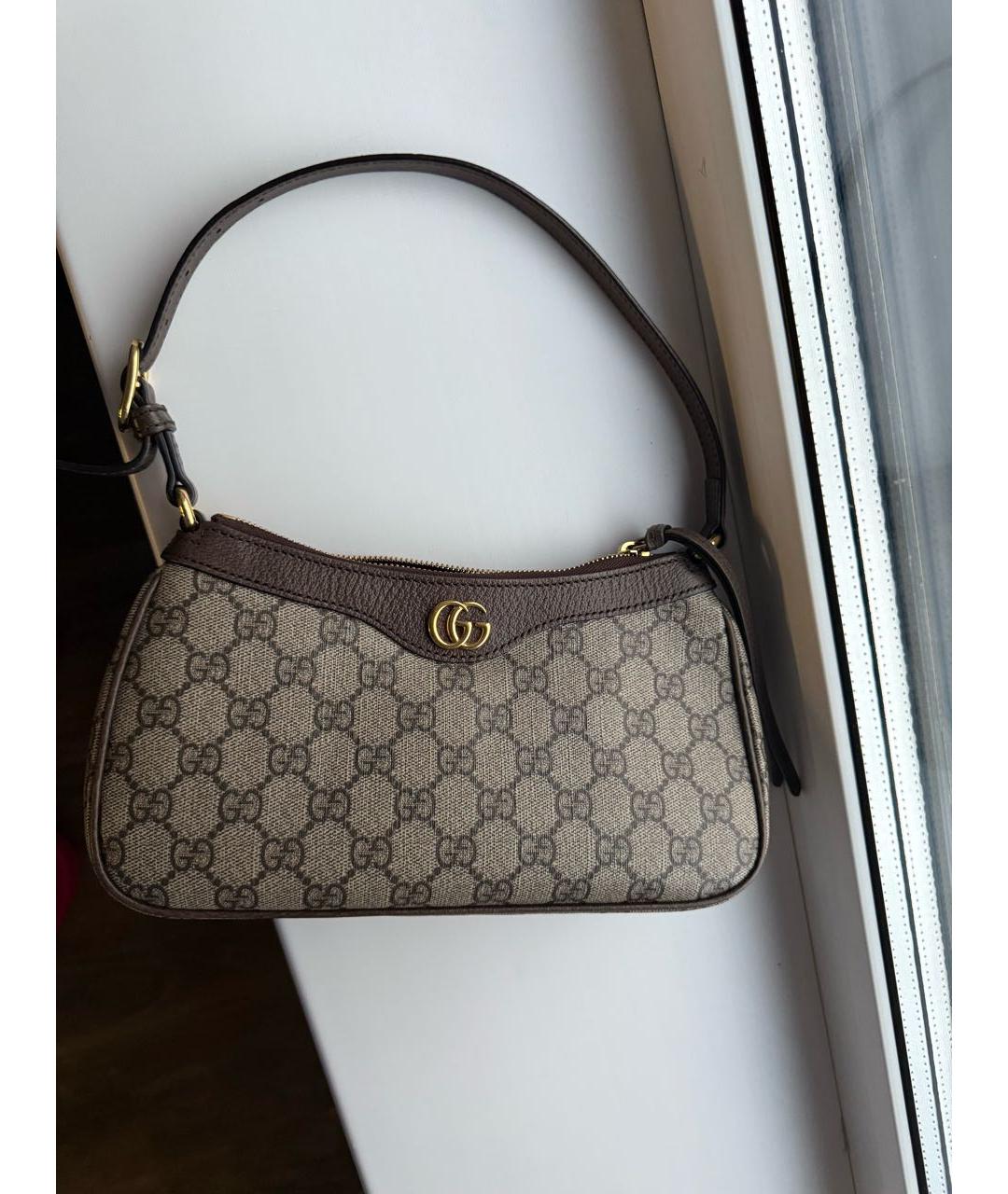 GUCCI Коричневая сумка с короткими ручками, фото 2
