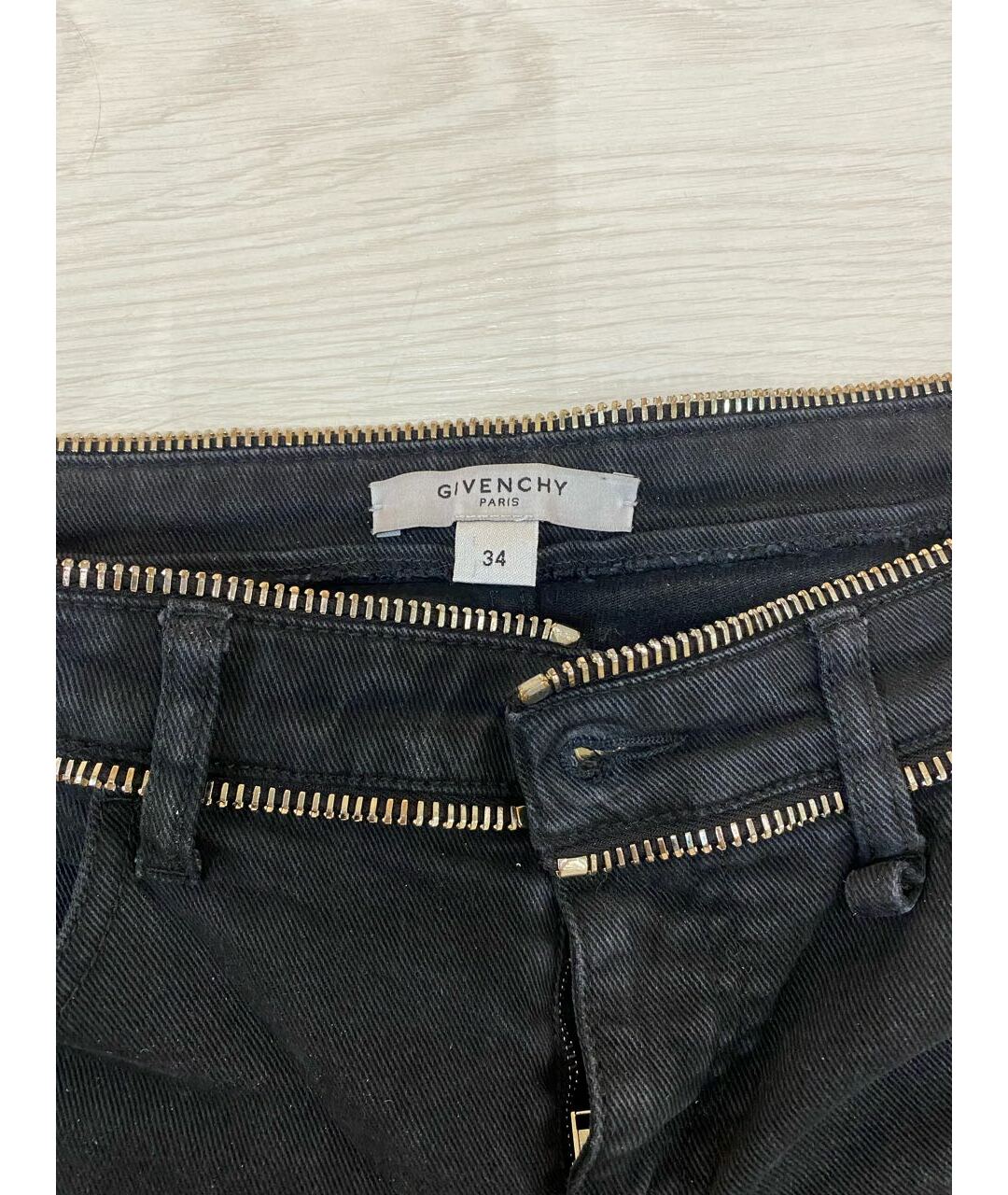 GIVENCHY Черные хлопковые прямые джинсы, фото 3