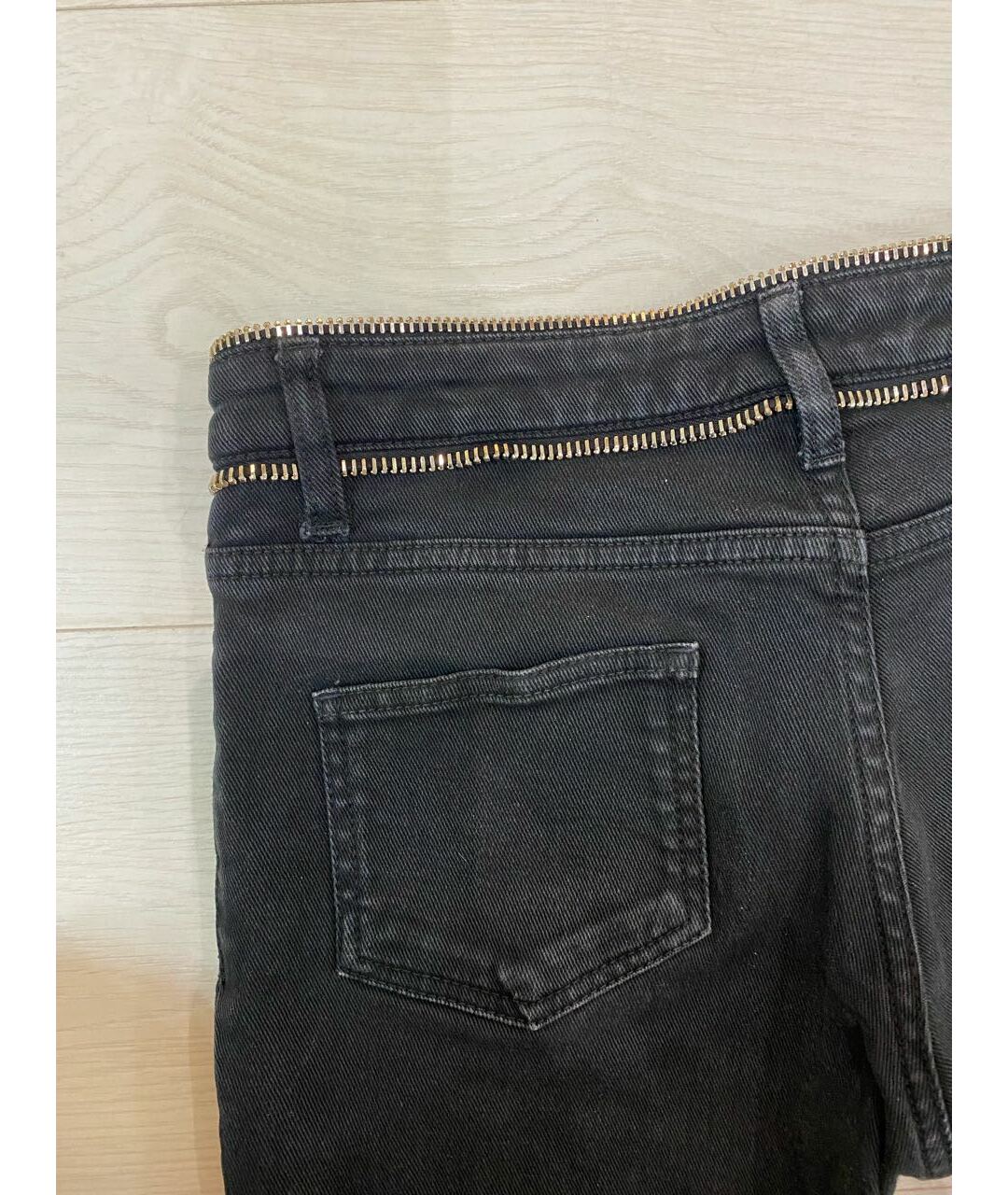 GIVENCHY Черные хлопковые прямые джинсы, фото 5